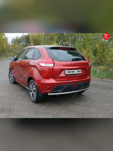 Защита задняя (нержавейка 42,4 мм), ТСС Тюнинг (нержавейка) Лада ВАЗ XRAY (2016-2022)