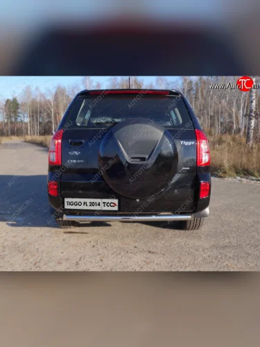 Защита задняя (нержавейка 60,3 мм), ТСС Тюнинг Chery Tiggo 3 (2014-2020)