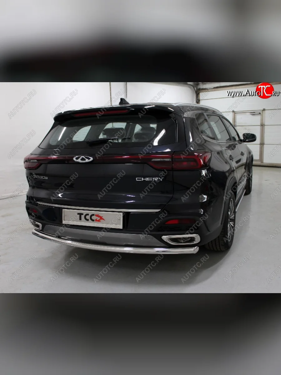 Защита задняя (нержавейка 60,3 мм), ТСС Тюнинг  Chery Tiggo 8 (2019-2023) 1 T18  с доставкой в г. Керчь