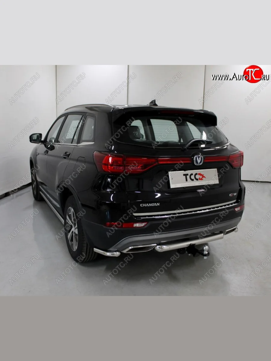 Защита задняя (нержавейка 60,3 мм), ТСС Тюнинг  Changan CS75 (2018-2022)  с доставкой в г. Керчь