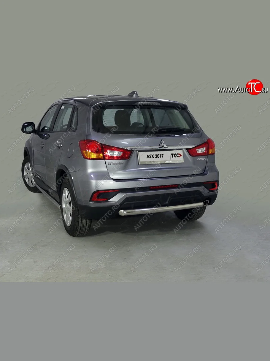 Защита задняя (нержавейка 60,3 мм) ТСС Тюнинг Mitsubishi ASX 2-ой рестайлинг (2017-2020)  в Керчи Республика Крым