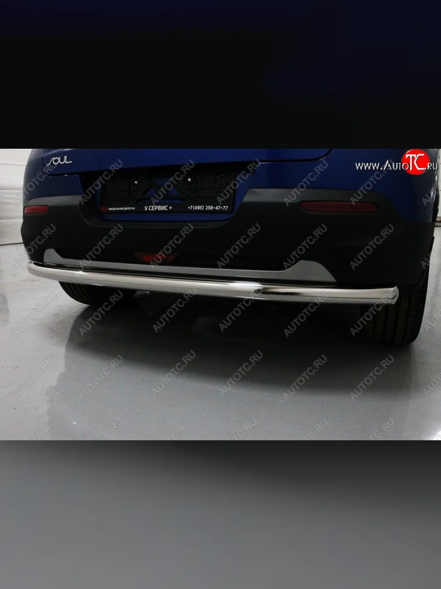 Защита задняя (нержавейка 60,3 мм) ТСС Тюнинг KIA Soul SK3 (2018-2022)  в Керчи Республика Крым