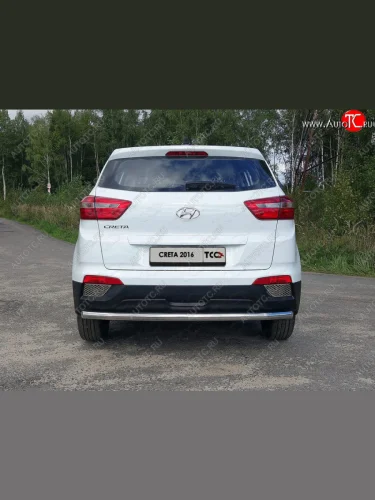 Защита задняя (нержавейка 60,3 мм) ТСС Тюнинг Hyundai Creta  GS (2015-2019) дорестайлинг