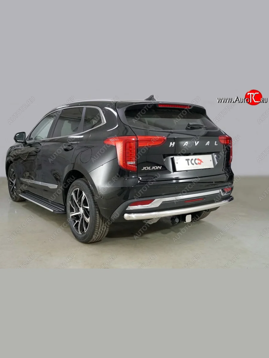 Защита задняя (нержавейка 60,3 мм) ТСС Тюнинг Haval Jolion дорестайлинг (2020-2024)  в Перми Пермском крае