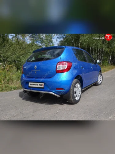 Защита задняя d42,4 мм ТСС Тюнинг Renault Sandero  2 (2014-2018) дорестайлинг