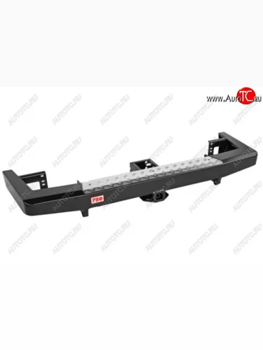 Бампер силовой защита штатного бампера, стандарт РИФ (задний с квадратом под фаркоп) Уаз Патриот ( 3163 5-дв.,  Карго,  23632) (2014-2025) 1-ый рестайлинг, рестайлинг 1, 2-ой рестайлинг пикап, рестайлинг 2