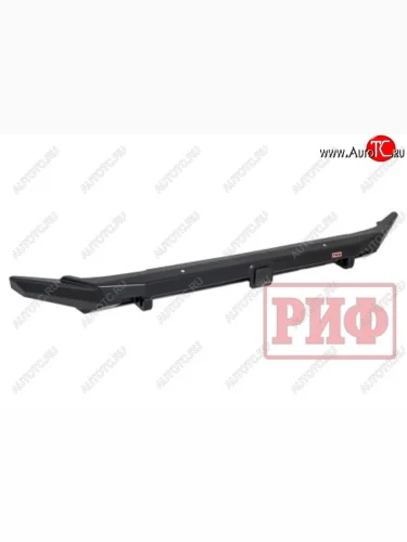 Бампер силовой защита штатного бампера РИФ (передний с квадратом под фаркоп и защитой радиатора) Renault Duster  HM (2021-2024) рестайлинг