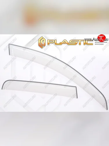 Дефлектора окон CA-Plastic (Шелкография белая) Subaru Impreza  GT (2016-2019) хэтчбэк дорестайлинг