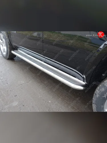 Пороги с площадкой 60,3 мм ТСС Тюнинг Chevrolet Tahoe K2UC (2014-2021)