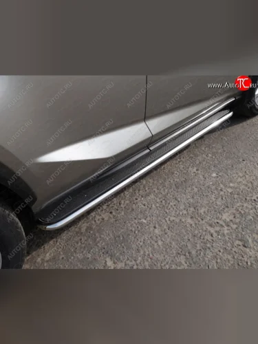 Пороги с площадкой 42,4 мм кроме F-Sport ТСС Тюнинг Lexus NX200 Z10 рестайлинг (2017-2021)