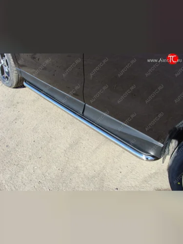 Пороги с площадкой 42,4 мм ТСС Тюнинг Subaru Forester SJ рестайлинг (2016-2019)
