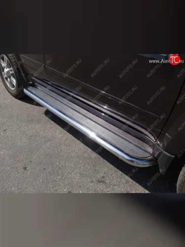 Пороги с площадкой 42,4 мм ТСС Тюнинг Haval H5 рестайлинг (2020-2023)