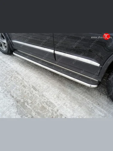 Пороги с площадкой 42,4 мм ТСС Тюнинг Haval H6 (2013-2020)