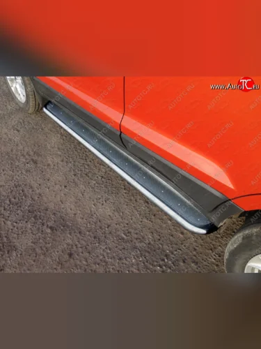 Пороги с площадкой 42,4 мм ТСС Тюнинг Ford EcoSport дорестайлинг (2013-2019)