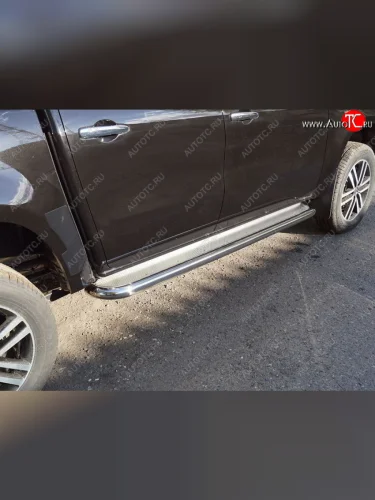 Пороги с площадкой 60,3 мм ТСС Тюнинг Mercedes-Benz X class W470 (2017-2020)