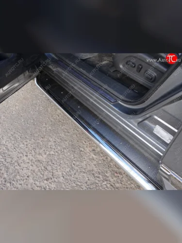 Пороги с площадкой 60,3 мм ТСС Тюнинг Nissan Pathfinder R52 дорестайлинг (2012-2017)