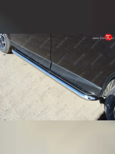 Пороги с площадкой 60,3 мм ТСС Тюнинг Subaru Forester SJ дорестайлинг (2012-2016)