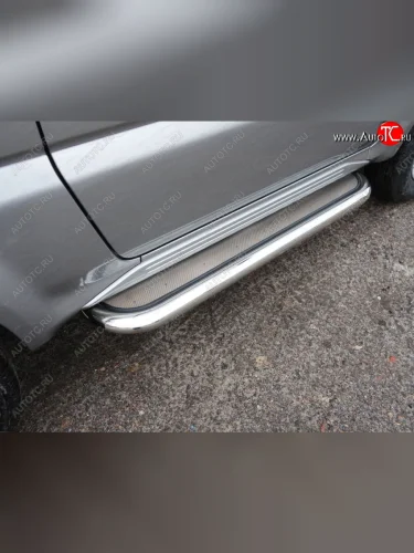 Пороги с площадкой 60,3 мм ТСС Тюнинг Suzuki Jimny JB23/JB43 2-ой рестайлинг (2012-2018)