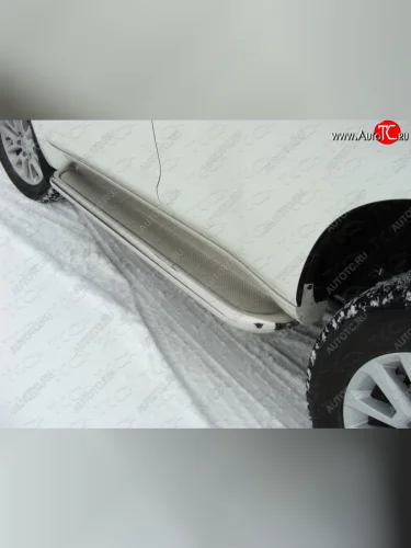 Пороги с площадкой 60,3 мм ТСС Тюнинг Toyota Land Cruiser Prado J150 1-ый рестайлинг (2013-2017)