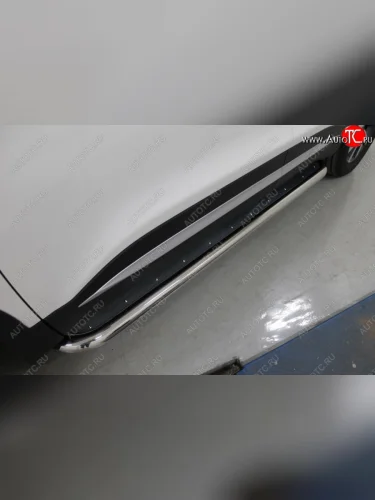 Пороги с площадкой 60,3 мм ТСС Тюнинг Chery Tiggo 7 PRO (2019-2025)