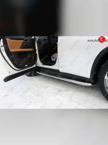 Пороги с площадкой 60,3 мм F-Sport ТСС Тюнинг Lexus RX350 AL10 рестайлинг (2012-2015)