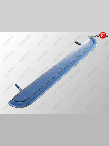 Пороги с площадкой 75х42 мм ТСС Тюнинг Hyundai Creta GS рестайлинг (2019-2021)