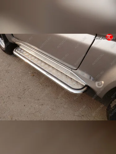 Пороги с площадкой 42,4 мм ТСС Тюнинг Suzuki Jimny JB23/JB43 2-ой рестайлинг (2012-2018)