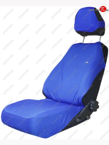 Универсальные чехлы сидений (майка, 2 предм., эластик) Magic Front H&R (синие) Honda StepWagon RG минивэн дорестайлинг (2005-2007)