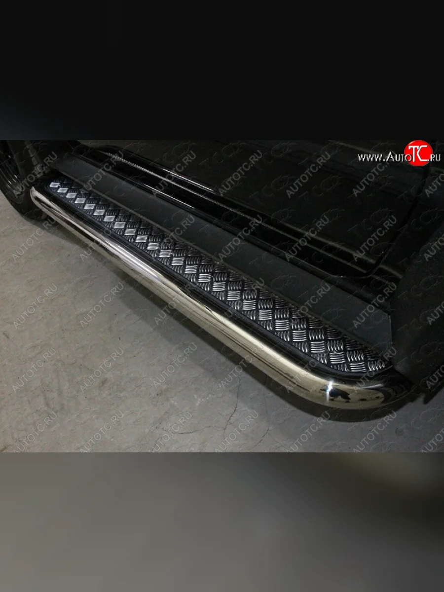 Пороги с площадкой 60,3 мм ТСС Тюнинг Suzuki Jimny JB64 (2018-2025) (серые)  в Керчи Республика Крым