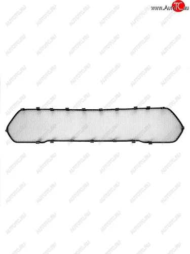 Защитная сетка в бампер (верх, ячейка 3х7 мм) Alfeco Стандарт (Хром) Лада ВАЗ Нива Трэвел (212300-80) (2021-2025)