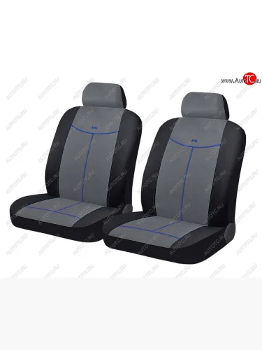 Универсальные чехлы сидений (майка, 4 предм., алькантара) Alcantara Front CARFASHION (черно-серый) Haval F7x (2025)