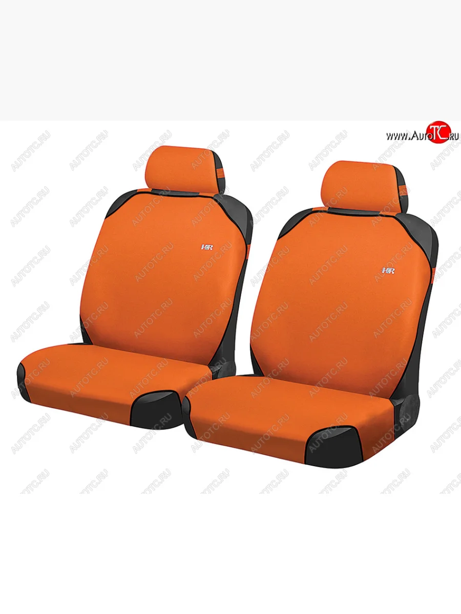 Универсальные чехлы сидений (майка, 4 предм., полиэстер) Perfect Front CARFASHION Volkswagen Transporter T3 (1979-1990) (оранжевый)