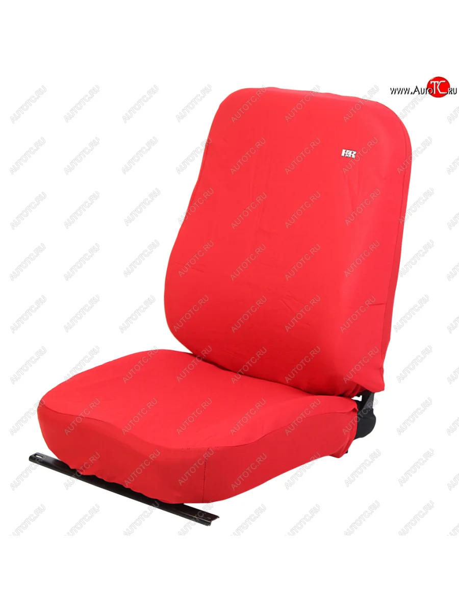 Универсальные чехлы сидений (майка, 9 предм., полиэстер) Solid CARFASHION Land Rover Defender 130 1 L316 дорестайлинг пикап (1990-2007) (красные)  в Керчи Республика Крым