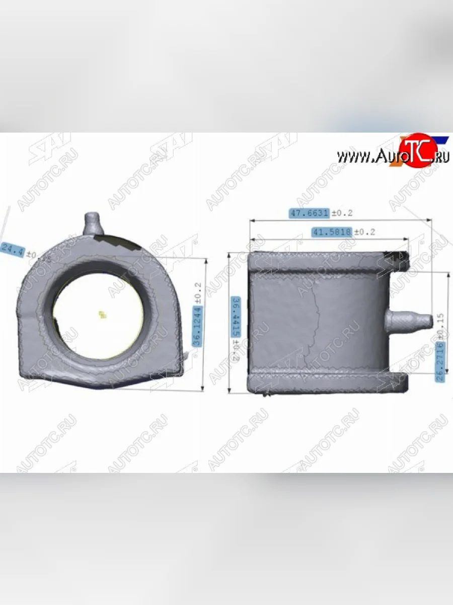 Втулка переднего стабилизатора SAT D=24.5 LH=RH Mitsubishi Lancer 9 CS универсал 1-ый рестайлинг (2003-2005)  в Перми Пермском крае