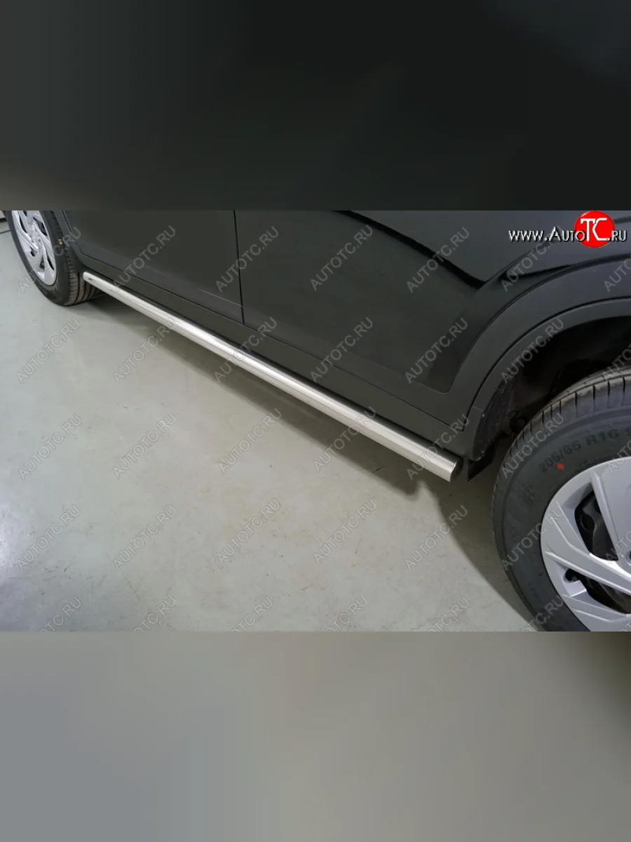 Защита порогов труба d60,3 мм ТСС Тюнинг Haval Dargo (2022-2025) (серые)  в Перми Пермском крае