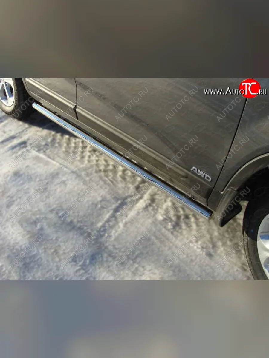 Защита порогов труба d60,3 мм ТСС Тюнинг KIA Sorento UM/Prime рестайлинг (2018-2020) (серые)  с доставкой в г. Пермь