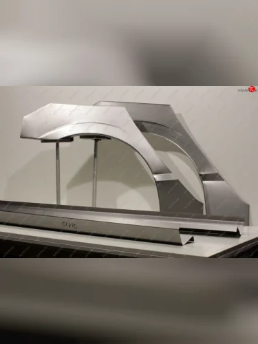 Задние ремонтные арки и пороги (с усилителем) AUTOFERRUM (Холоднокатаная сталь 1 и 1.2 мм) Honda Civic  FD (2005-2011) седан дорестайлинг, седан рестайлинг