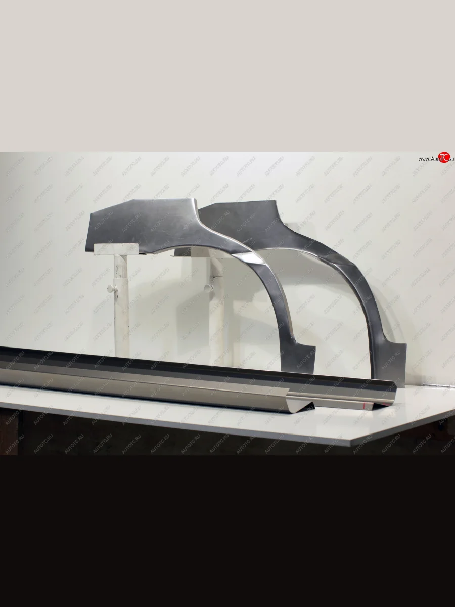 Задние ремонтные арки и пороги (с усилителем) AUTOFERRUM  KIA Rio (2000-2005) 1 DC (Холоднокатаная сталь 0,8 и 1 мм)  с доставкой в г. Керчь