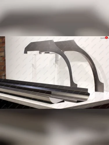 Задние ремонтные арки и пороги (с усилителем) AUTOFERRUM (Холоднокатаная сталь 0,8 и 1 мм) KIA Spectra (2000-2009)