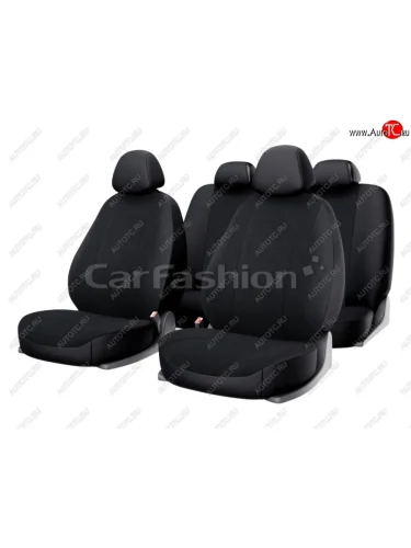 Универсальные чехлы сидений (майка, 11 предм., полиэстер)Golf CARFASHION (черный) Renault Kaptur дорестайлинг (2016-2020)