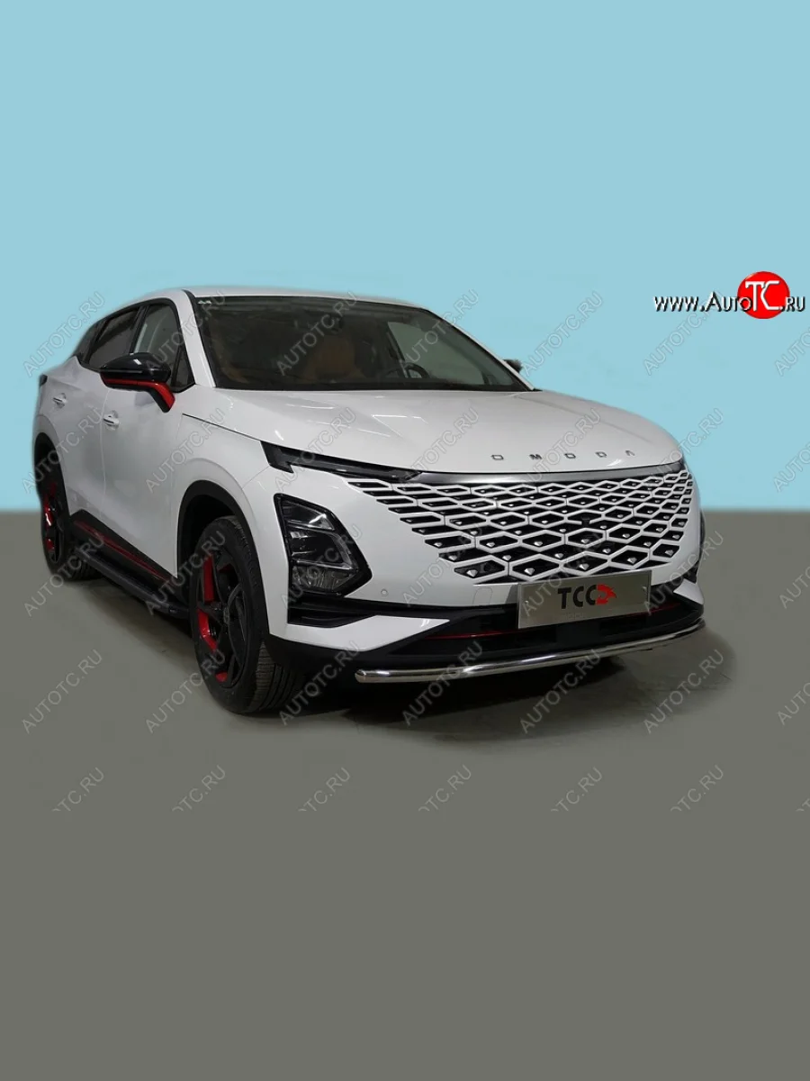 Защита переднего бампера нижняя 42,4 мм ТСС Тюнинг Omoda C5 (2021-2025) (нержавейка)  в Керчи Республика Крым