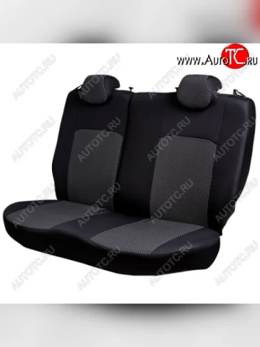  Комплект чехлов для сидений (РЗСиС 40/60, 2П жаккард) ДУБЛИН Lord Autofashion (черный, вставка  Прямоугольник Чёрный, строчка черная) Chery Amulet (Corda) A15 лифтбэк (2003-2010)