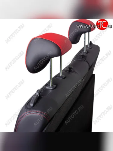 черный, вставка красная, строчка красная 8183р