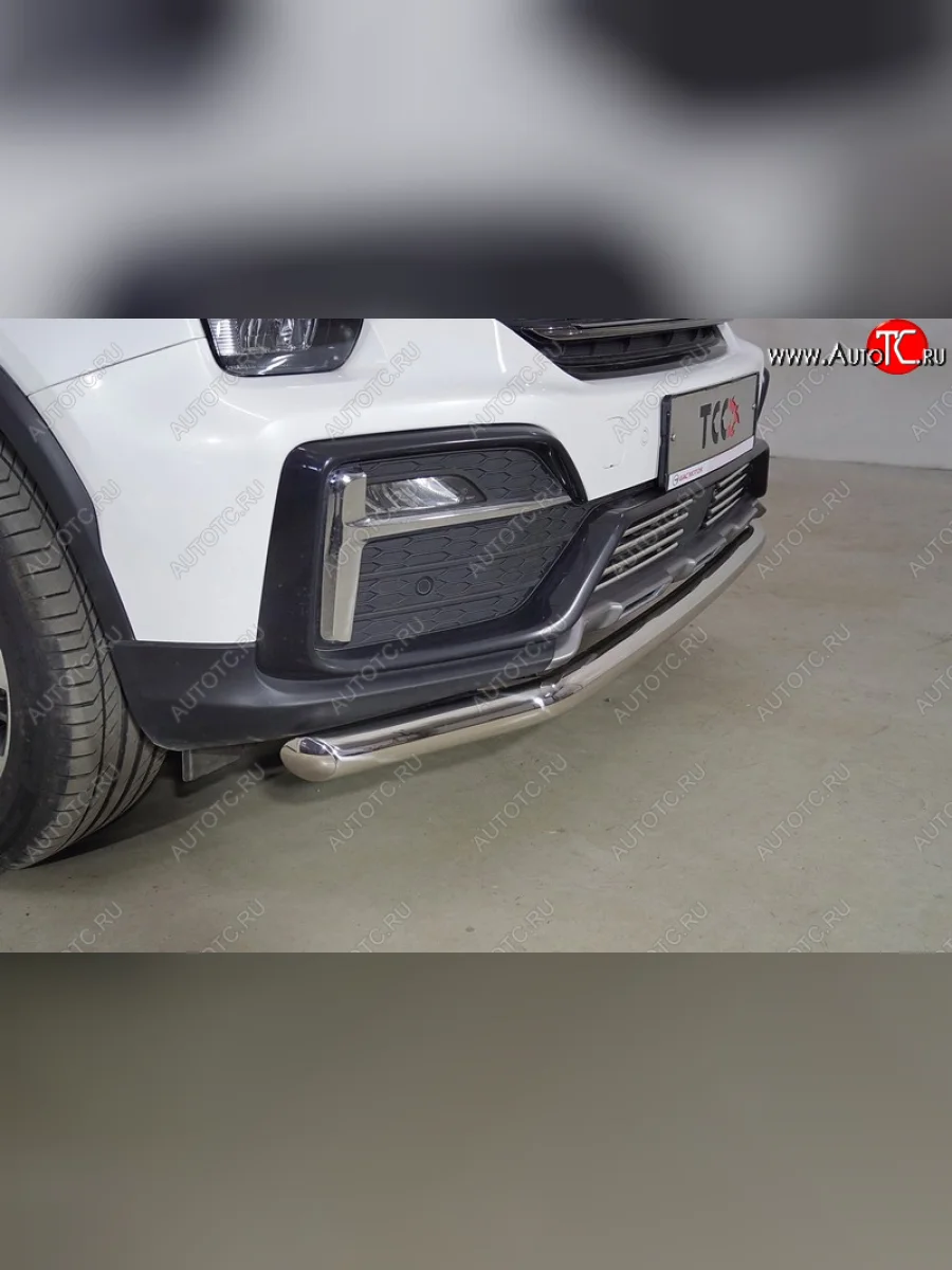 Защита переднего бампера нижняя d60,3 мм ТСС Тюнинг GAC GS8 (2016-2023) (нержавейка)  с доставкой в г. Керчь