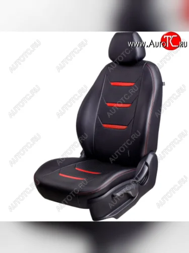 черный, вставка красная/черная, строчка красная 11732р