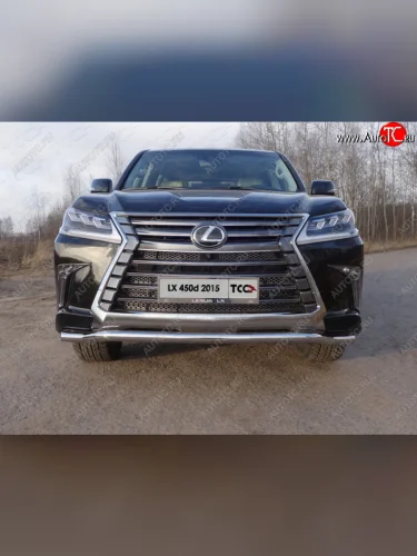 Защита переднего бампера нижняя d60,3 мм ТСС Тюнинг Lexus LX450d  J200 - LX570  J200