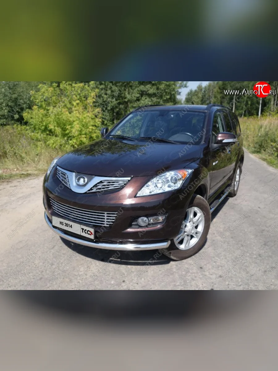 Защита переднего бампера нижняя d60,3 мм ТСС Тюнинг Great Wall Hover H5 (2010-2017) (нержавейка)  с доставкой в г. Керчь