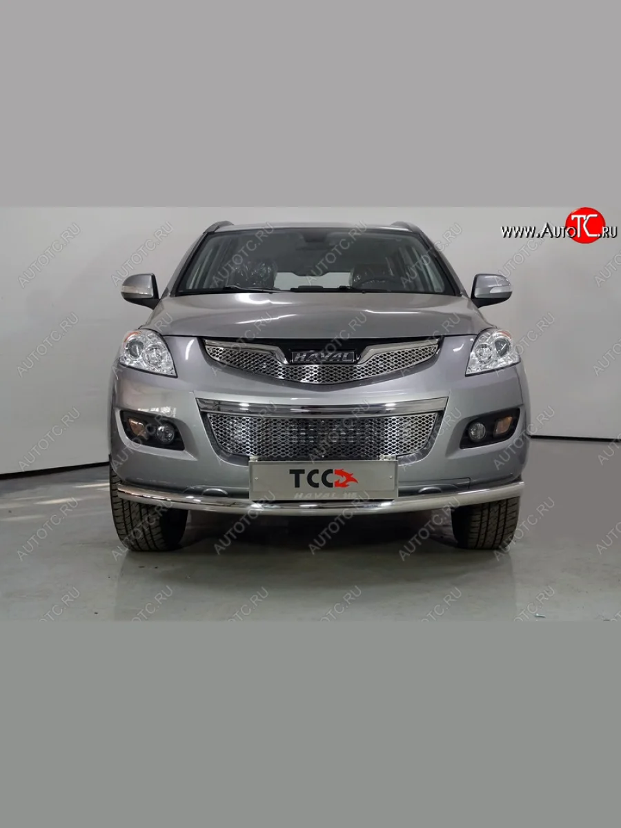 Защита переднего бампера нижняя d60,3 мм ТСС Тюнинг Haval H5 рестайлинг (2020-2023) (нержавейка)  в Перми Пермском крае