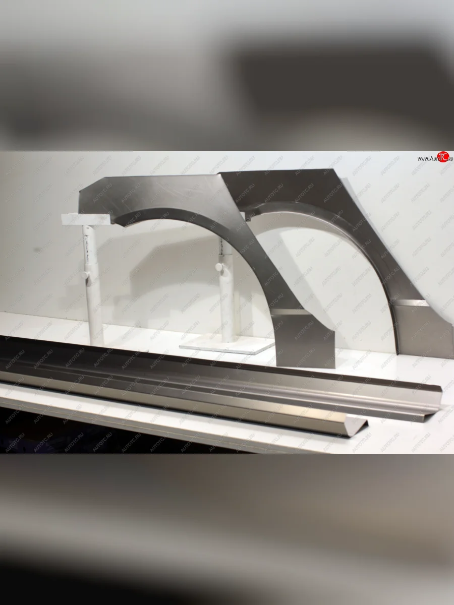 Задние ремонтные арки и пороги (с усилителем) AUTOFERRUM Toyota Corolla E120 седан дорестайлинг (2000-2004) (Оцинкованная сталь 0,8 и 1 мм.)  с доставкой в г. Керчь