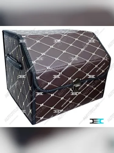 Автобокс 35х32х30см КИТАЙ БОКС Mazda 626 GC седан (1982-1987) (Коричневый с белой строчкой)